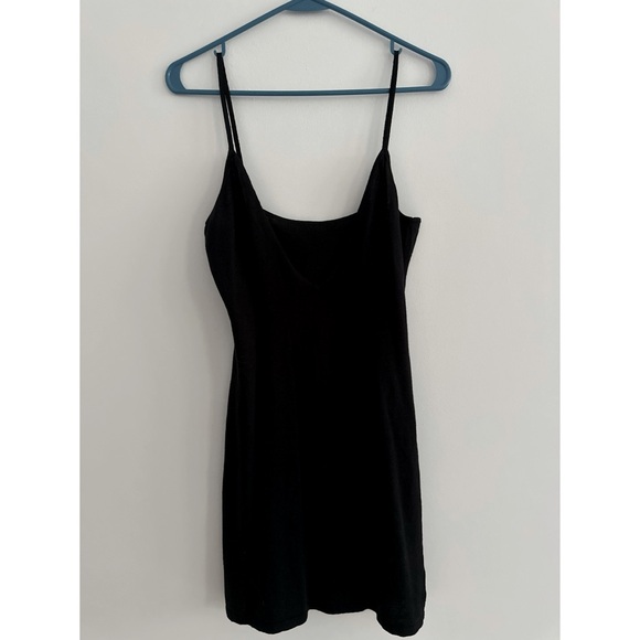 AQUA Crochet Lace Up Mini Dress Black | S - Picture 7 of 8